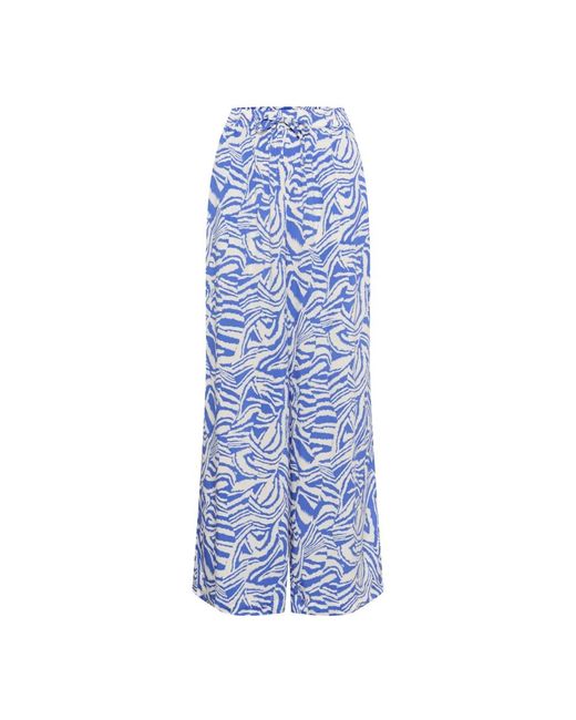 Part Two Blue Wide Trousers