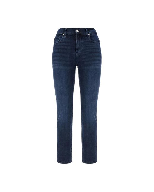 7 For All Mankind Blue Slim Fit Jeans