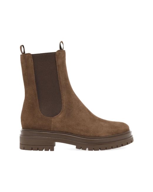Gianvito Rossi Brown Chelsea Boots