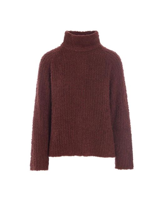 Bitte Kai Rand Truien & Vesten ,Bruin ,Wol Zachte Gebreide Raglan Blouse in het Purple