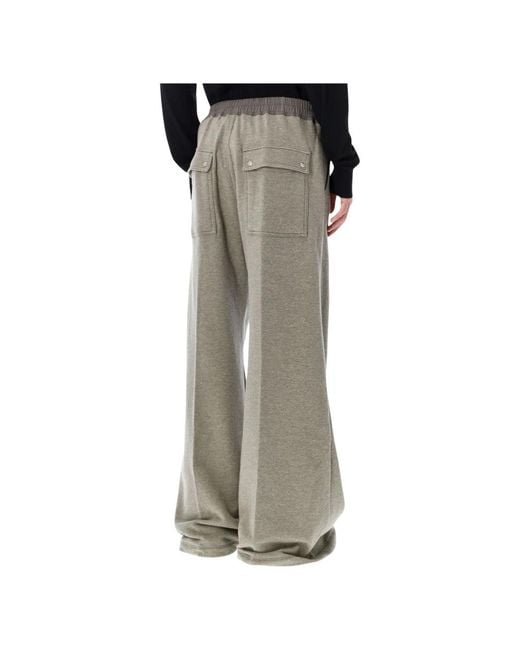 Rick Owens Gray Wide Trousers for men