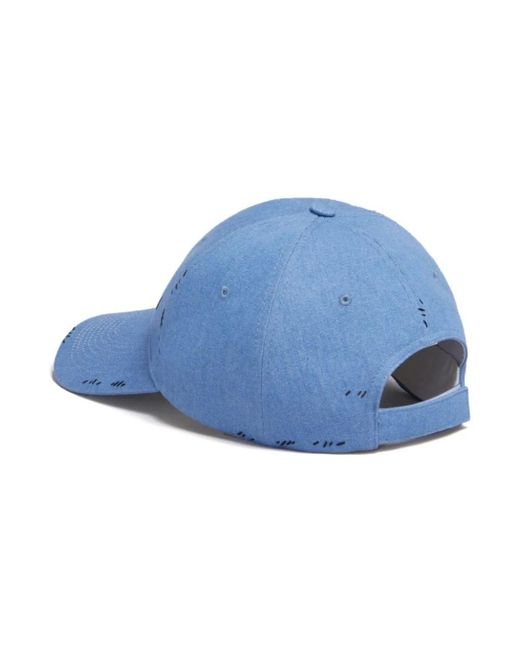 Marni Klares blaues denim baseball cap in Blue für Herren