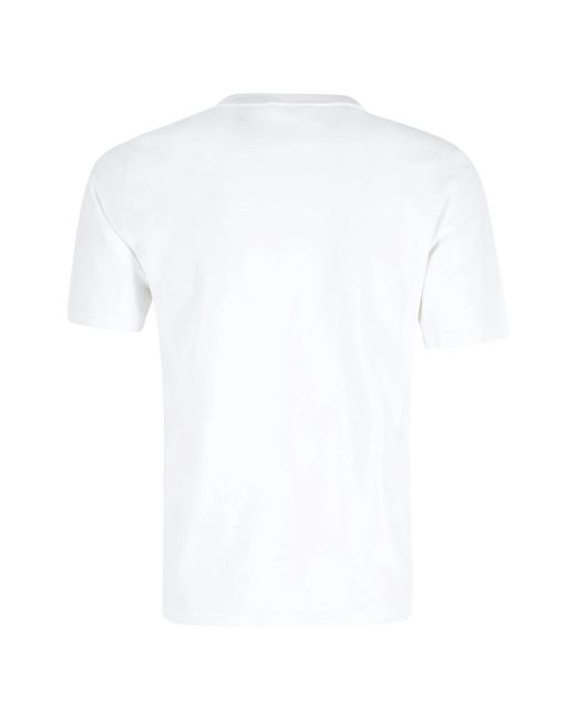 Roberto Collina Tops ,Wit ,Girocollo Mc in het White