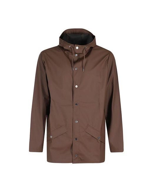 Rains Brown Rain Jackets for men