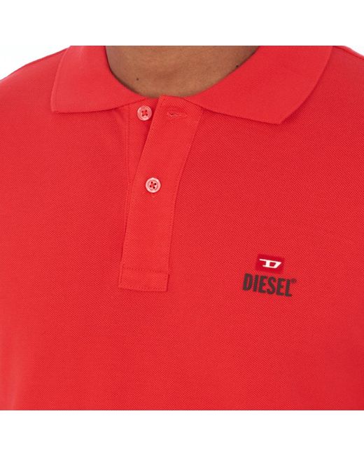 DIESEL Red Polo Shirts for men
