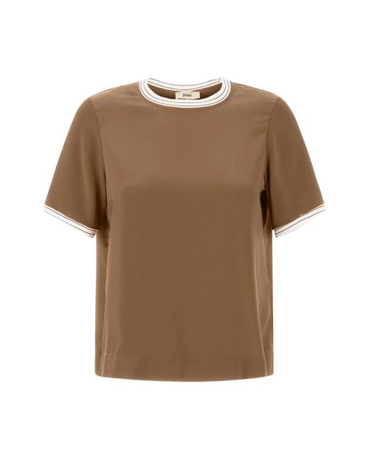 Herno Brown T-Shirts