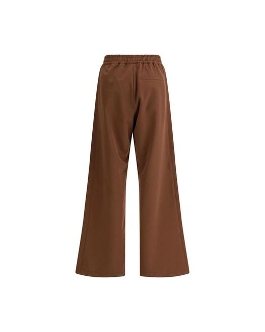 Wide Trousers Cruna en coloris Brown