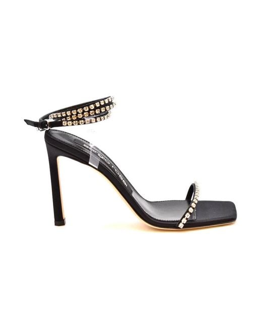 Sergio Rossi Black High Heel Sandals