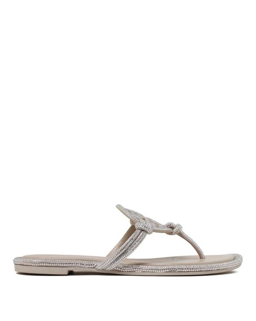 Tory Burch Natural Flip Flops