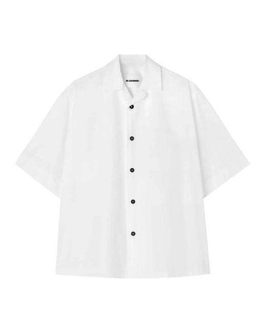 Jil Sander White Short Sleeve Shirts for men