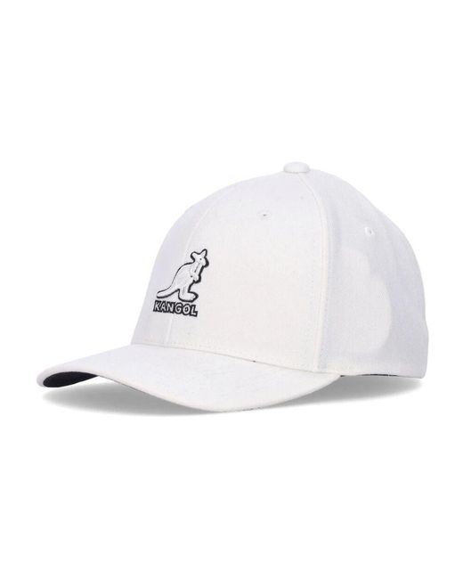 Kangol Flexfit Gebogener Schirmkappe Weiß/Schwarz in White für Herren