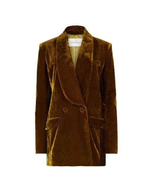 Nina Ricci Brown Blazers