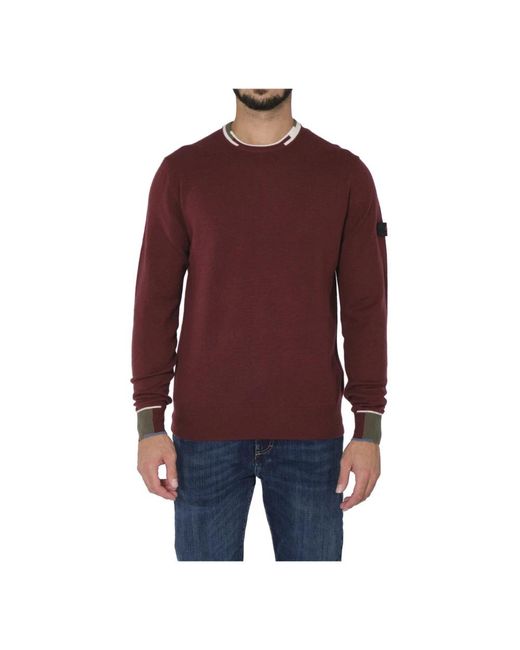 Peuterey Red Round-Neck Knitwear for men