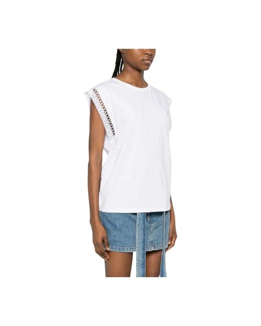 Twinset White Sleeveless Tops