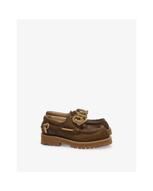 Moschino Brown Boat Shoes