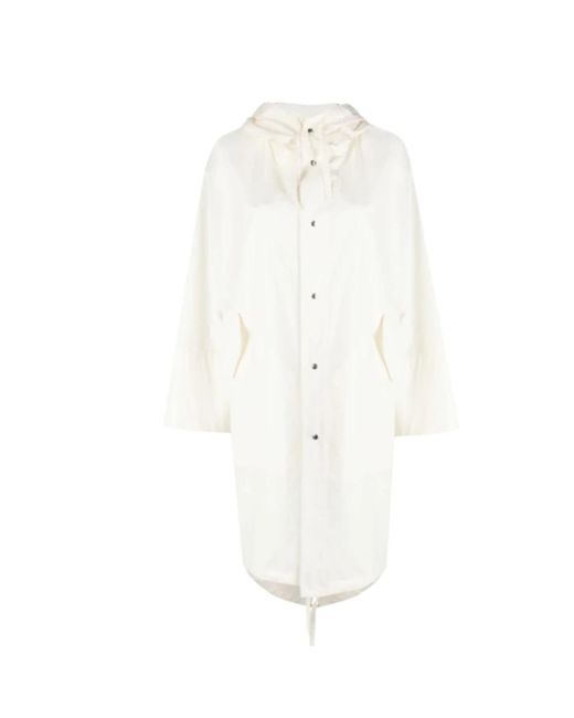 Single-breasted coats Jil Sander de color White