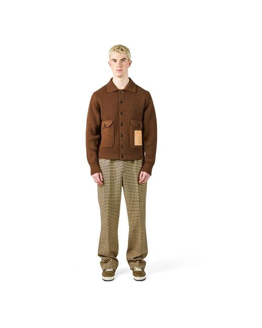 Philippe Model Truien & Vesten ,Bruin ,Wol Cardigan in het Brown voor heren
