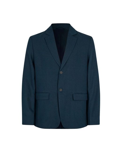 Samsøe & Samsøe Jassen ,Blauw ,Klassieke Blazer Met Enkele Knoopsluiting in het Blue voor heren