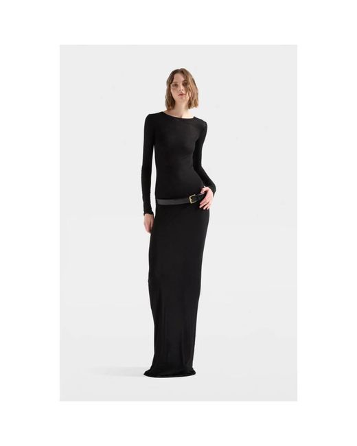 7 For All Mankind Black Maxi Dresses
