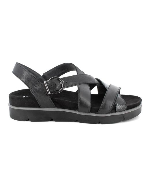Igi&co Black Flat Sandals