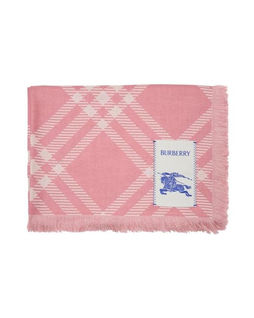 Burberry Pink Winter Scarves