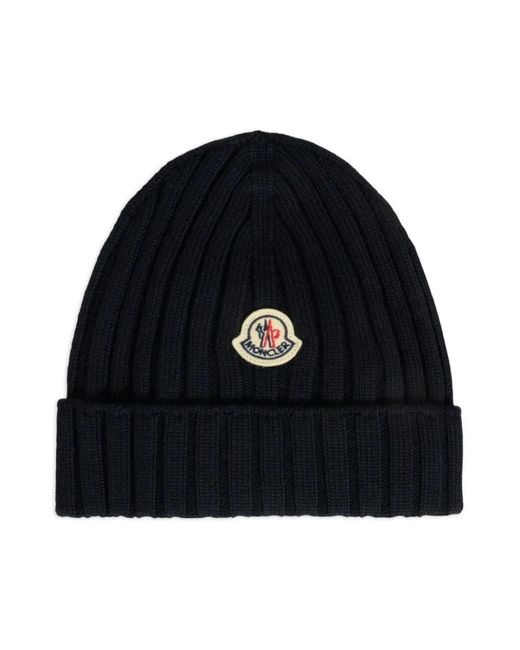 Moncler Black Gestrickte Mütze Hat