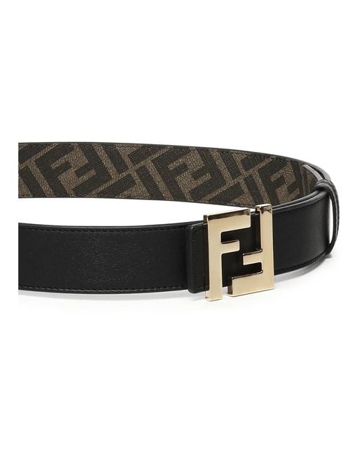 Fendi Black Belts for men