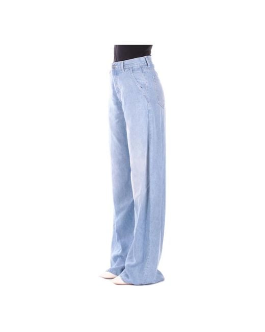 Dondup Blue Loose Fit Jeans