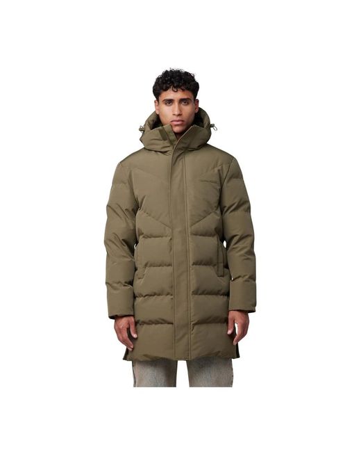 Off The Pitch Green Parkas for men