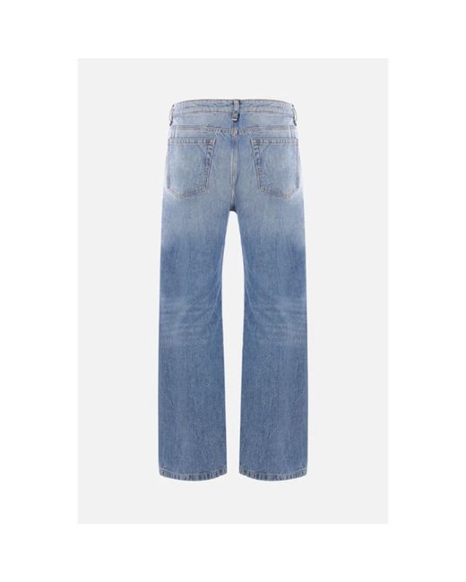 WOOD WOOD Blue Straight Jeans for men