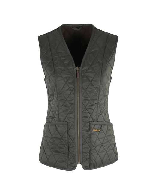 Barbour Jassen ,Groen ,Zwarte Fleece Betty Liner Vest in het Gray