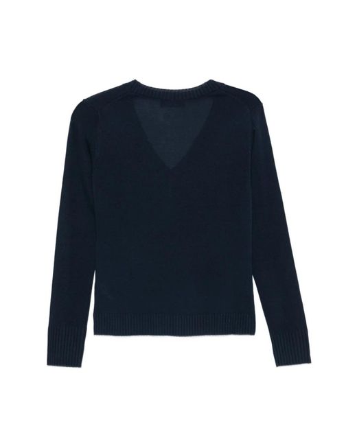 Peuterey Blue V-Neck Knitwear