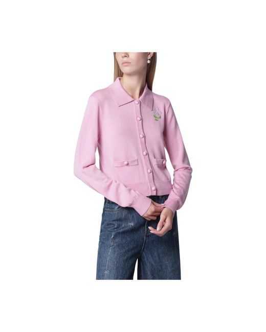 Cardigans Self-Portrait en coloris Purple