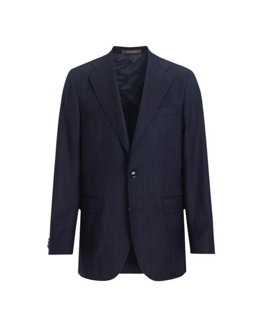 Oscar Jacobson Blue Blazers for men