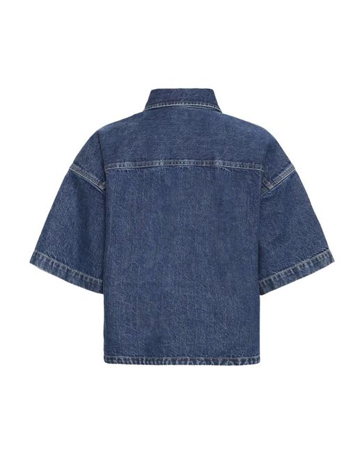 Denim Shirts Ichi en coloris Blue