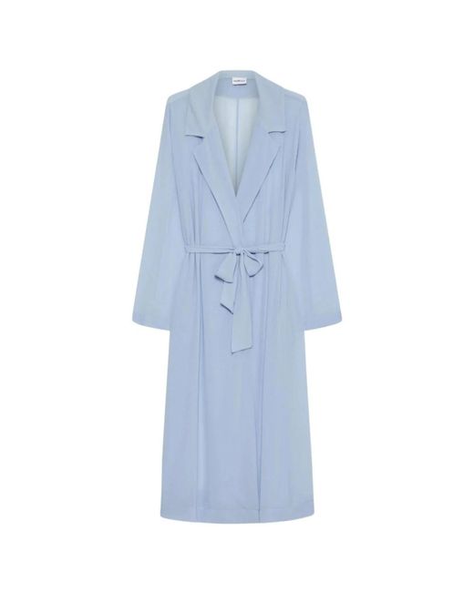 Marella Blue Georgette Crêpe Mantel
