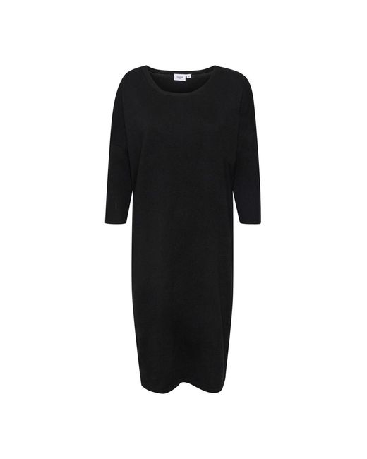 Saint Tropez Kleedjes ,Zwart ,Zwarte Gebreide Jurk Mila Sz R-N in het Black