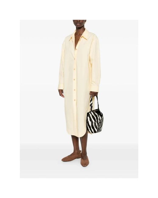 Khaite Natural Shirt Dresses