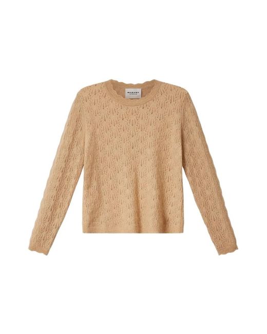 Isabel Marant Natural Round-Neck Knitwear