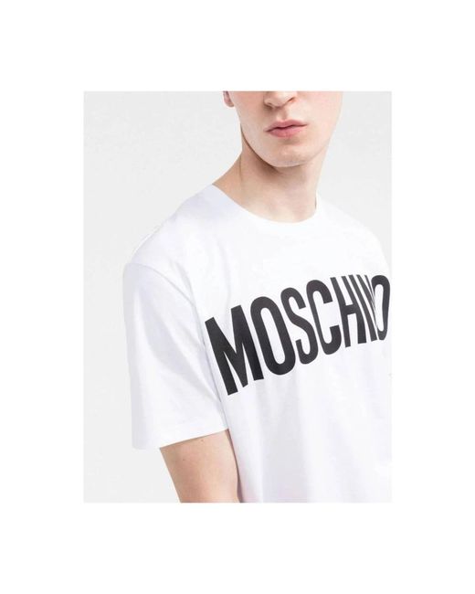 Moschino Logo print t-shirt in White für Herren