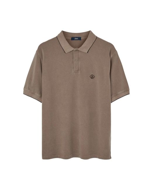 Herno Brown Polo Shirts for men