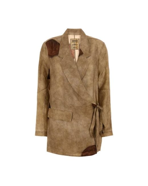 Uma Wang Natural Blazers
