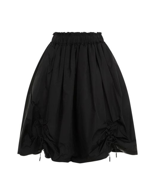 Elasticated ruching midi skirt di Simone Rocha in Black