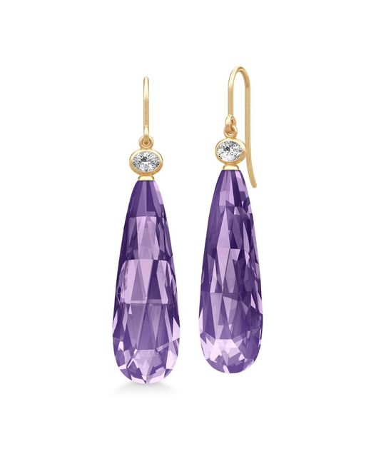 Julie Sandlau Purple Amethyst Tropfen Ohrringe Ethical Schmuck