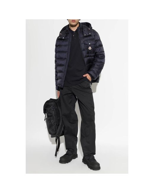 Moncler Polo Met Logopatch in het Blue voor heren