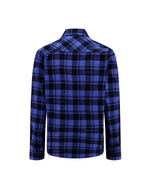 Off-White c/o Virgil Abloh Blue Casual Shirts for men