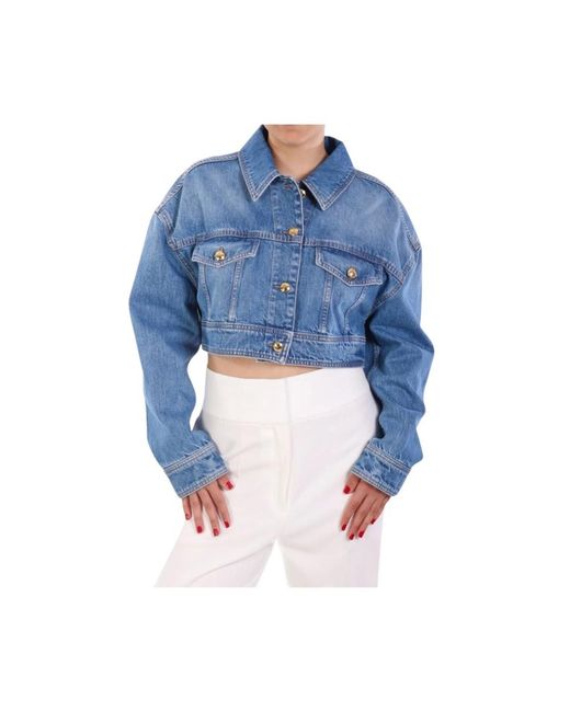 Elisabetta Franchi Blue Denim Jackets