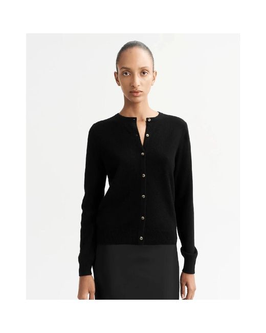 Soft Goat Cardigans in het Black