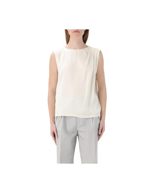 Twinset White Sleeveless Tops