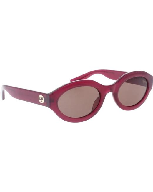 Gucci Pink Stilvolle sonnenbrille mit einzigartigem design
